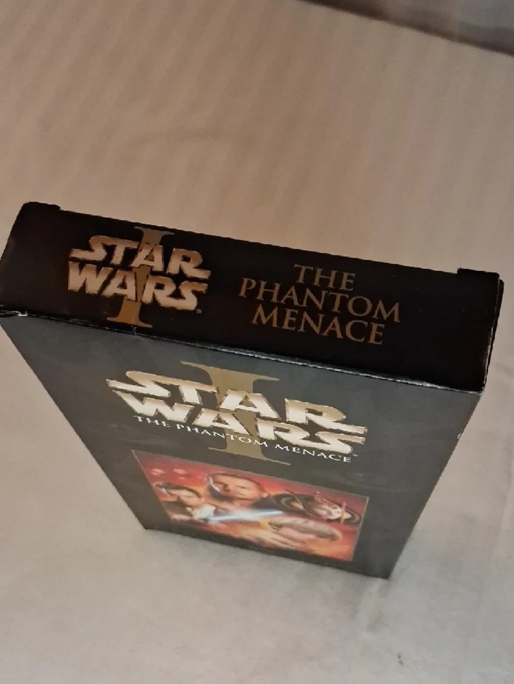 Star Wars: The Phantom Menace VHS Box - Black with Red/Gold Artwork